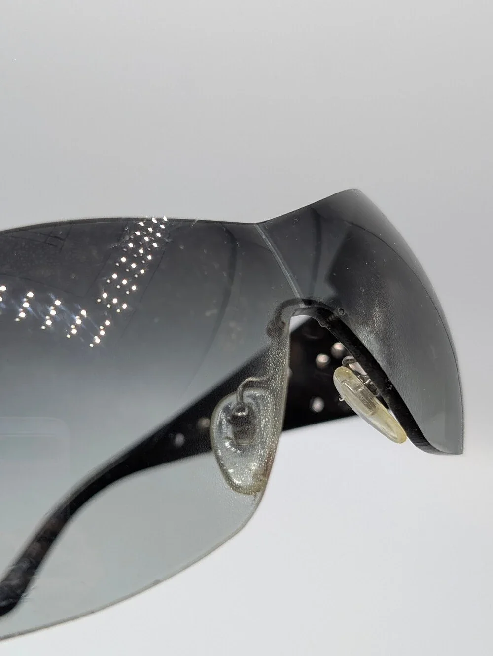 Bvlgari Black Shield Crystal Sunglasses